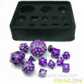 Bescon Complete Polyhedral RPG Dice Set 13PCS D3-D100 ، 100 الجوانب الزهر مجموعة ألوان صلبة